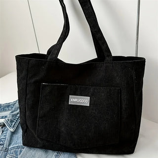 Bolsa tote de ombro de veludo feminino, bolsa casual de moda de grande capacidade para sair, bolsas e bolsas designer