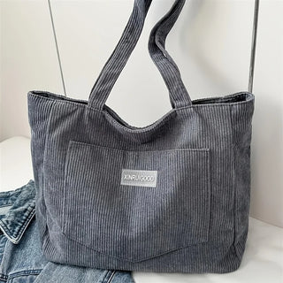 Bolsa tote de ombro de veludo feminino, bolsa casual de moda de grande capacidade para sair, bolsas e bolsas designer