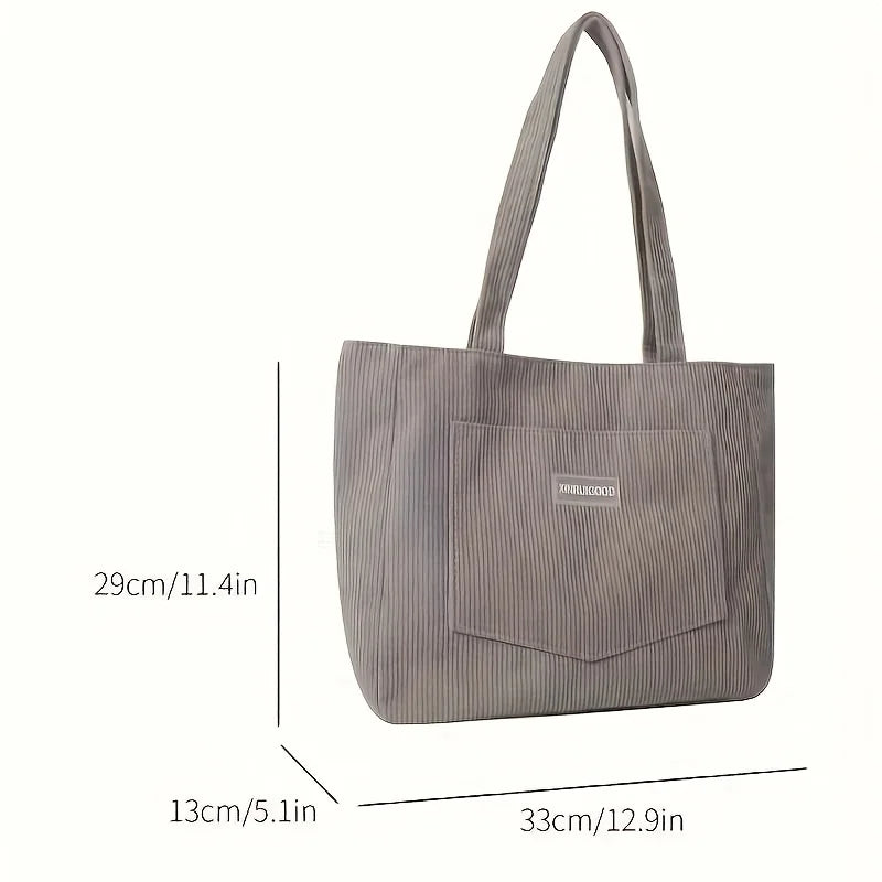 Bolsa tote de ombro de veludo feminino, bolsa casual de moda de grande capacidade para sair, bolsas e bolsas designer