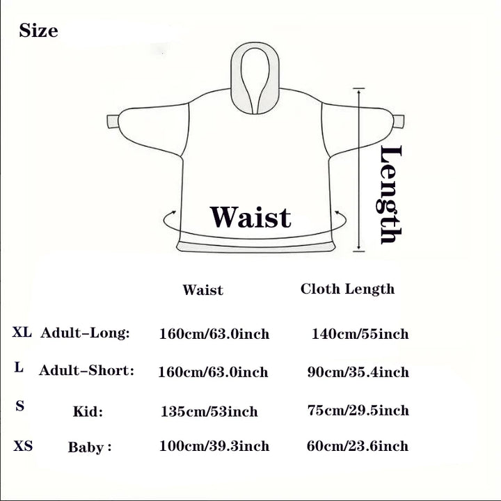 Winter Women Clothes Adult Children Plush Fleece Hoodies Homewear Pajamas Super Warm Hooded Sweatshirts Pullover Tops Oversized
