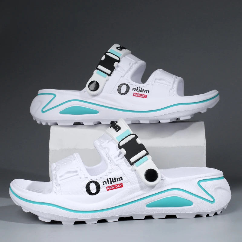 2026 Summer Men's Slippers Beach Clogs Outdoor Sandals Comfortable Soft EVA Slides Men Casual Garden Shoes Male Indoor Slippers