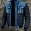 Kevin™ | Hybrid matelassé-jakke i denim