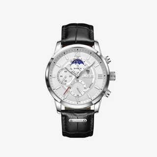 LIGE™ | Elegant herreklokke med månedefase og premium detaljer