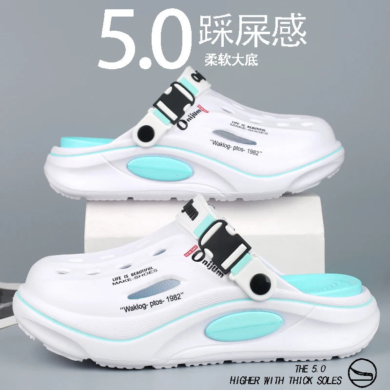 New Classic Summer Clogs Men Slipper Breathable Garden Shoes EVA Outdoor Comforty Beach Slides Home Sandals Antiskid Slippers