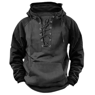 Men's Casual Hoodie Sweatshirt Autumn Winter Color Block Oversized Workwear Jacket Youth Fashion Polyester Blend Long Sleeve