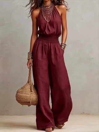 Valeria | Elegant Halter Jumpsuit