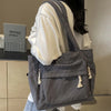 Bolsa de ombro de veludo Travel Master casual cor sólida com bolso múltiplo sacola para mulheres