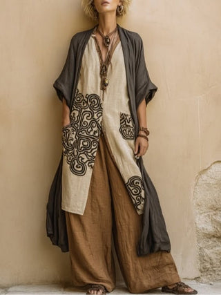 Alessia | Bohemian Long Embroidered Dress
