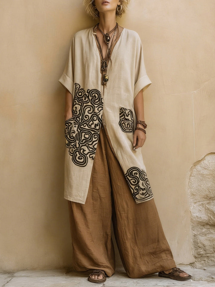 Alessia | Bohemian Long Embroidered Dress