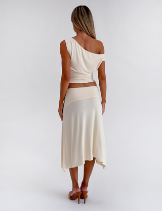 ALYSSA KREMAS HI-LO SKIRT