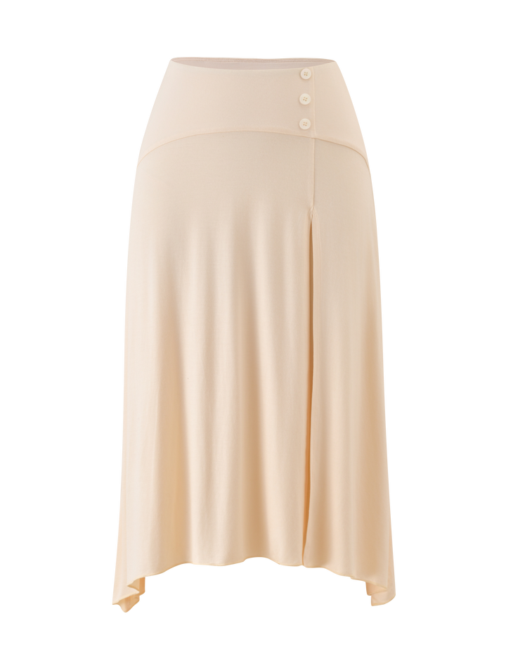 ALYSSA HI-LOW SKIRT - CREAM