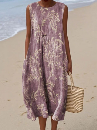 Mia | Midi Dress with Floral Design