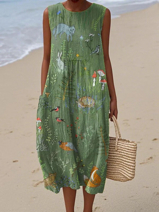 Speranza | Woodland Midi Dress