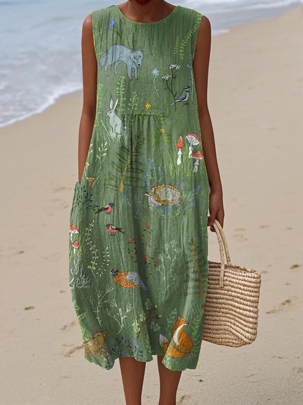 Speranza | Woodland Midi Dress