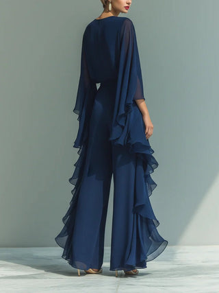 Aurora | Elegantiškas Chiffon Komplektas su Ruffles