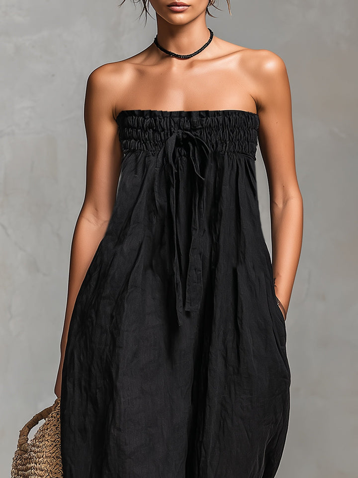 Nina | Elegantiškas Jumpsuit'as Be Rankovių