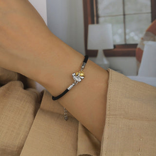 Elisa – Armbånd med snor og hundeikon