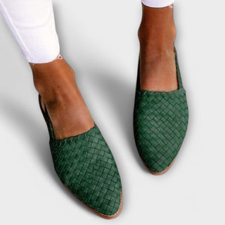 Aurora | Audinė Slingback Loafer Shoes