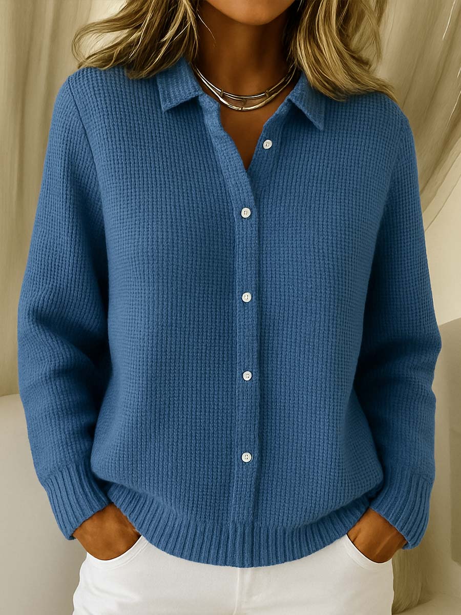 Maeve | Klassisk Strikket Cardigan med Knapper