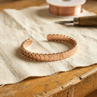 Isla | Bangle Bracelet with Adjustable Metal Scale