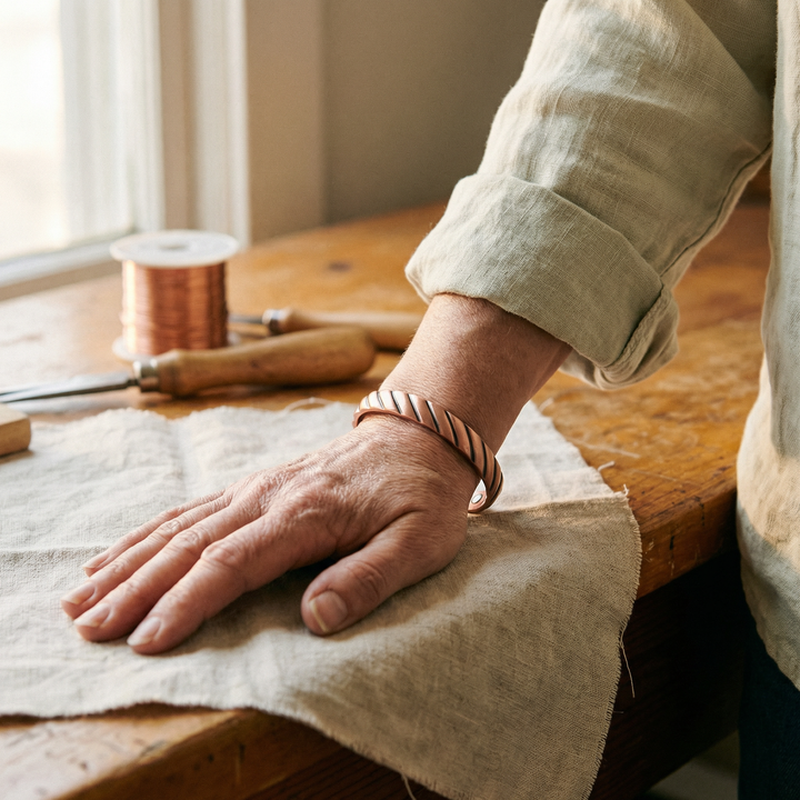 "Valerija | Raukšlėta Magnetinė Varinė Apyrankė" can be rewritten as:

"Valerija | Raukšlėta Magnetinė Varinė Apyrankė" 

(Note: The title is already quite specific and descriptive. If you want a more creative or alternative version, please provide additi