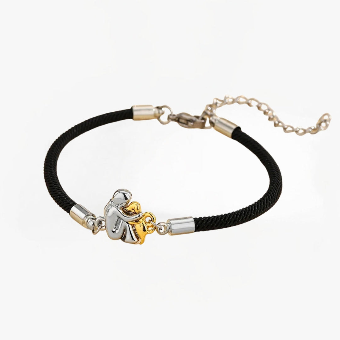 Elisa – Armbånd med snor og hundeikon